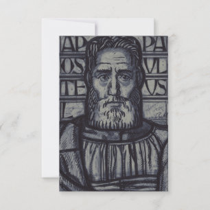 De Remerciements Saint Paul l'Apôtre La Grande Gravure Carte Sainte