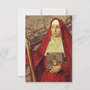De Remerciements Sainte Brigitte d'Irlande Abbesse du Chêne Carte S
