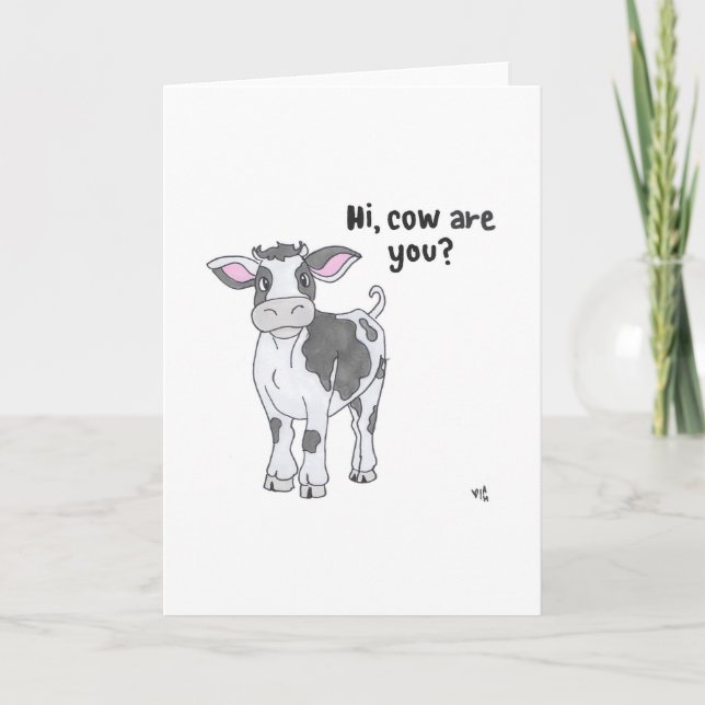 De Remerciements Salut, Vache Es-Tu ? Carte (Devant)