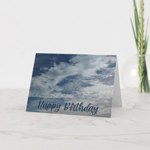 De Remerciements Sky paradisiaque Bonne Anniversaire 5x7 Carte plié