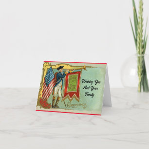 De Remerciements Solide vintage avec carte à corne