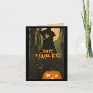 DE REMERCIEMENTS TÉMOIN MAIS ANGEL HALLOWEEN CARTE