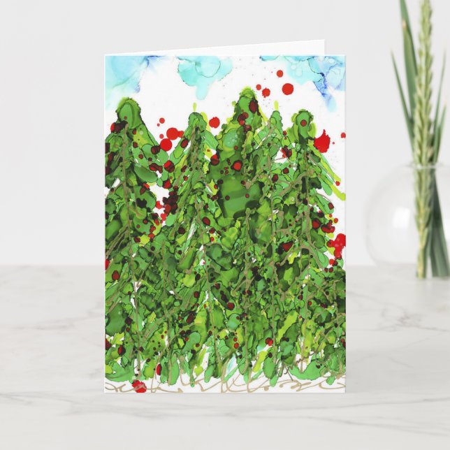 De Remerciements Tous habillés pour Noël Carte blanche (Devant)