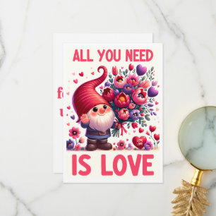 De Remerciements Tout ce dont vous avez besoin est l'amour - Carte