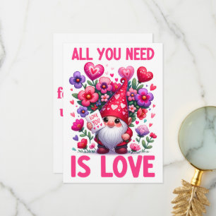 De Remerciements Tout ce dont vous avez besoin est l'amour - Carte