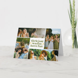 De Remerciements Trio Moments d'amitié Carte photo