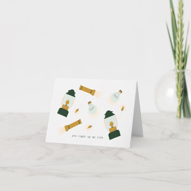 De Remerciements Tu illumines ma carte Valentine (Devant)