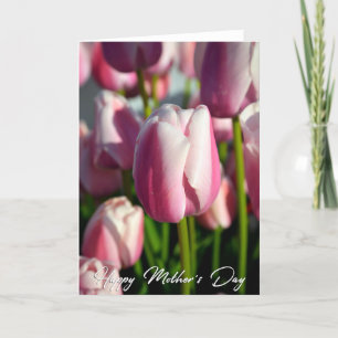 De Remerciements Tulipes roses Photo Carte Fête des Mères