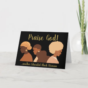 De Remerciements Une autre carte d'études pour femmes noires