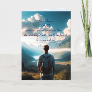 DE REMERCIEMENTS UNE CARTE D'ANNIVERSAIRE FILS