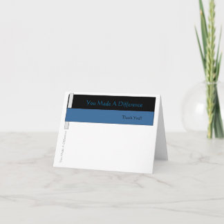 De Remerciements Vous Avez Fait Une Carte Note Différente