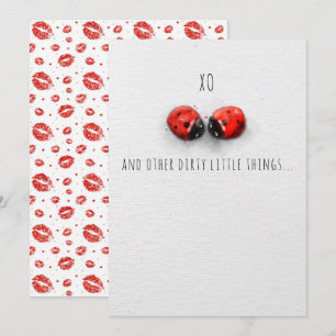 De Remerciements XO HUGS ET KISSES BUGS VERSION 3 Carte Saint Valen