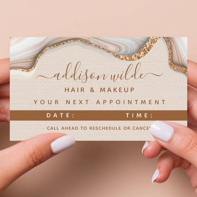 De Rendez-vous Elégante Parties scintillant Or Marbre Agate Carte (Créateur téléchargé)