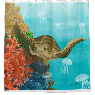 DE Rideau de douche tortue