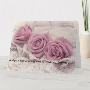 De roses toujours carte de voeux rose de la vie