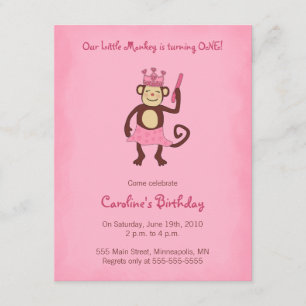 De singe ?ère anniversaire invitation de princesse