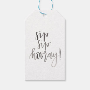 De Sip de Sip étiquette de cadeau hourra -