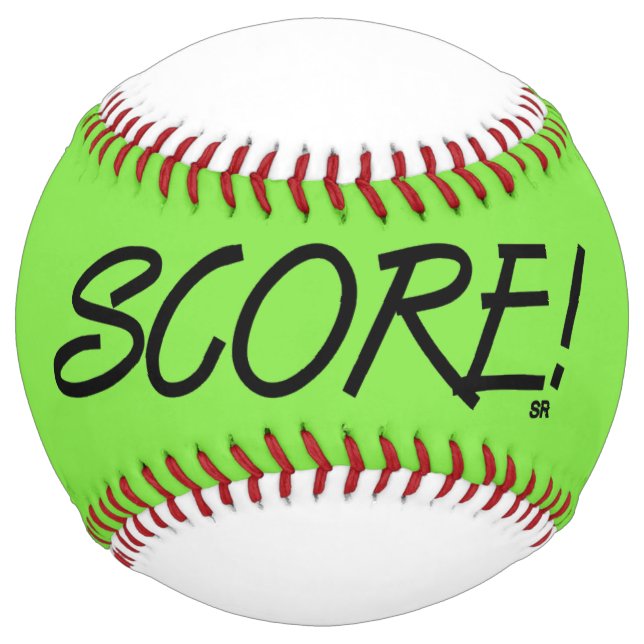De Softball Chaux et balle blanche (Devant)