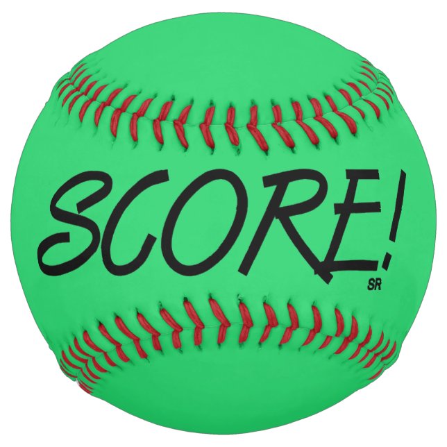 De Softball Score balle douce verte (Devant)