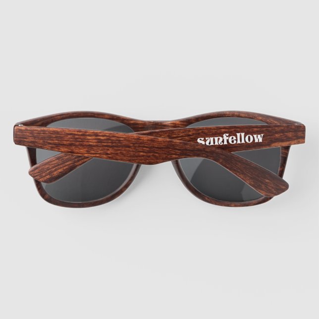 De Soleil Lunettes en bois Sunfellow (Dos)