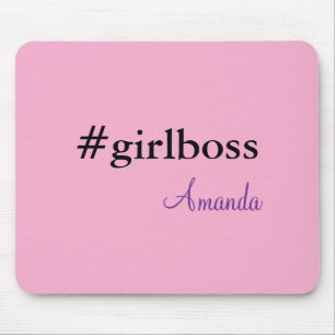 De Souris Fille patron rose moderne & nom Meilleur tapis d