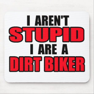 De Souris Je ne suis pas stupide - Motocross Dirt Bike Tapis
