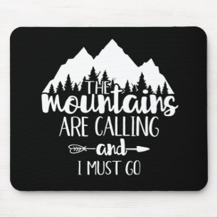 De Souris Les montagnes m'appellent et je dois y aller Tapis