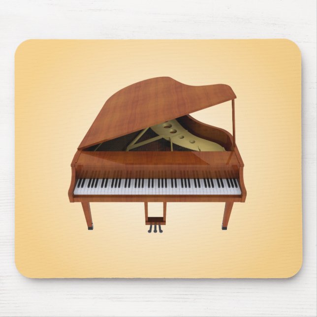 De Souris Piano à queue : Finition bois : Modèle 3D : Tapis  (Devant)