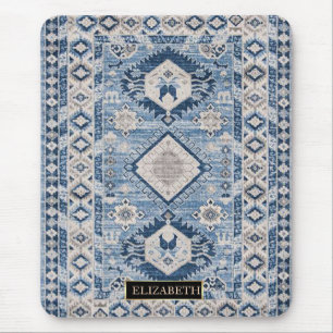 De Souris Tapis Kilim Oriental Antique Bleu