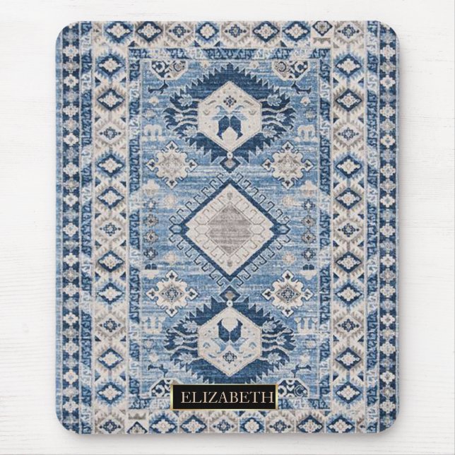 De Souris Tapis Kilim Oriental Antique Bleu    (Devant)