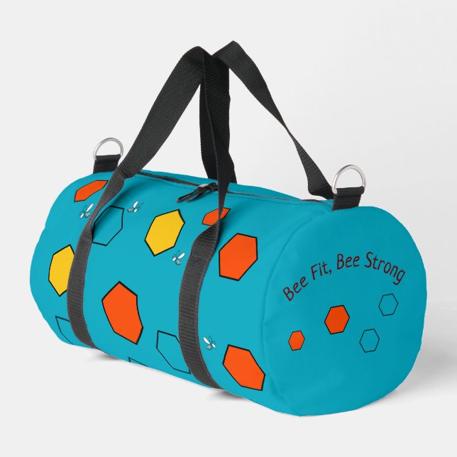De Sport Abeille Fit, Abeille Sac Duffel Fort | Personnalis (Coin gauche)