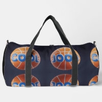 Black Print Cut Sew Grand Duffin Sac