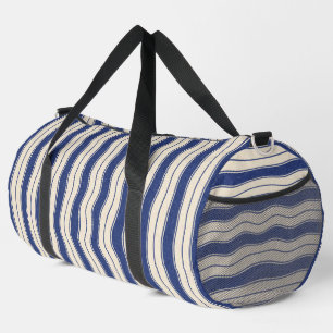 De Sport Bleu et blanc ondulé Imprimer Couper Sac à coudre