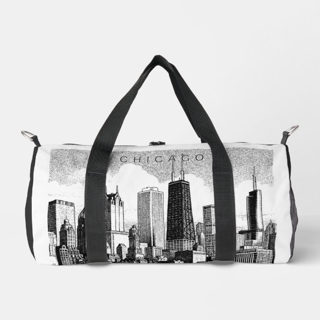 De Sport Chicago Duffel Sac d'impression Couper le sac à co (Recto)