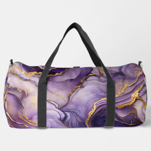 De Sport Étonnant sac en marbre violet grand duffet