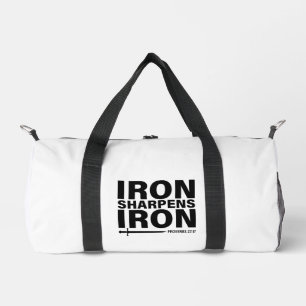 De Sport Fer Sharpens Fer - Proverbes 27:17 Duffel Sac