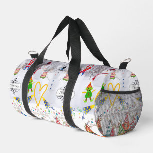 De Sport Imprimer Couper Sac À Coudre Duffel Joyeux Noël An