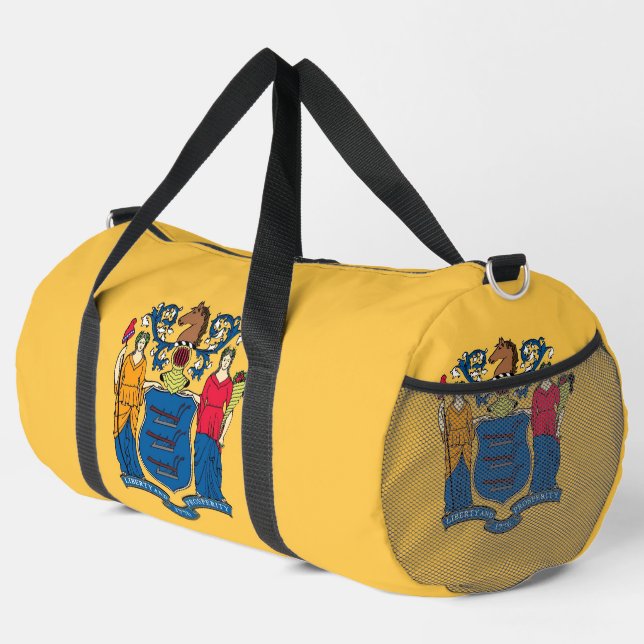 De Sport Imprimer Sac à coudre avec drapeau du New Jersey,  (Coin droit)