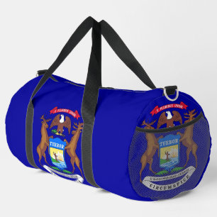 De Sport Imprimer Sac à coudre avec le drapeau du Michigan,