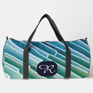 De Sport Monogramme personnalisé Grand sac à double - Vert