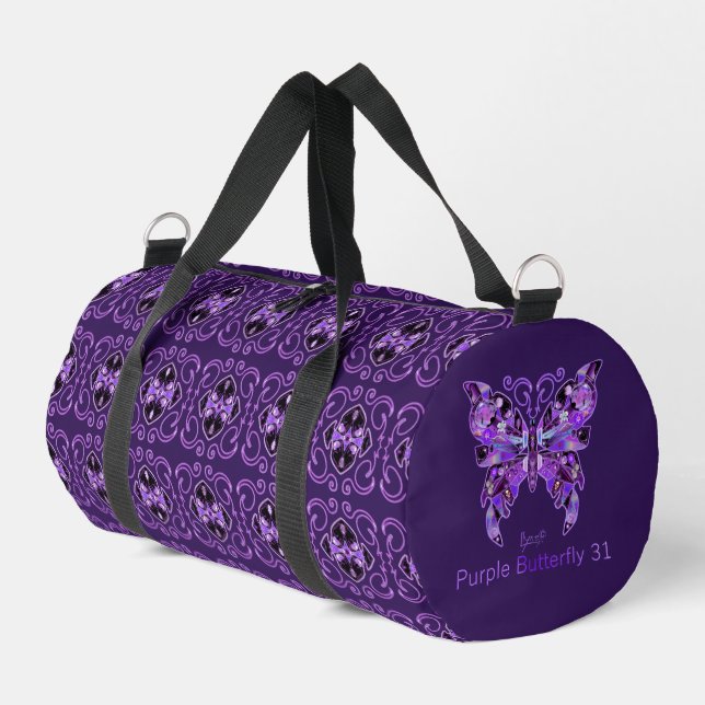 De Sport Papillon pourpre 31 Sac fourre-tout (Coin gauche)