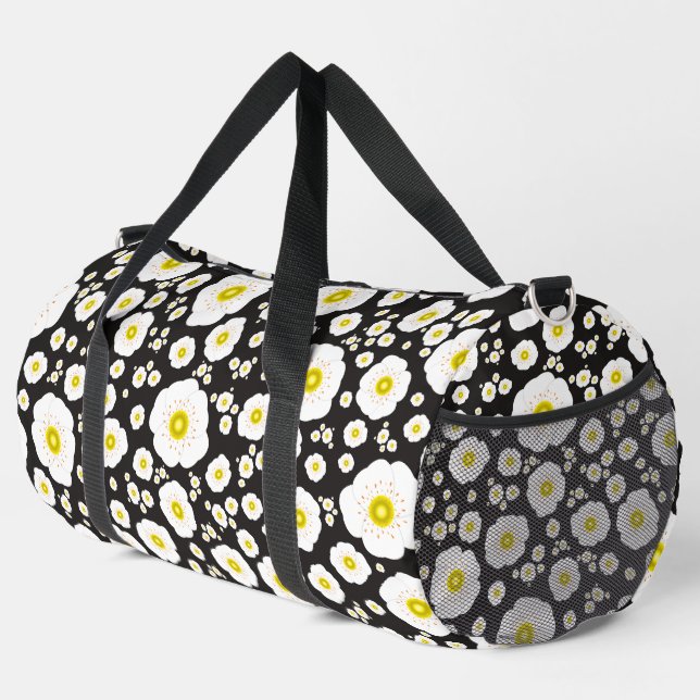 De Sport Papillons blancs Grand sac Duffel (Coin droit)