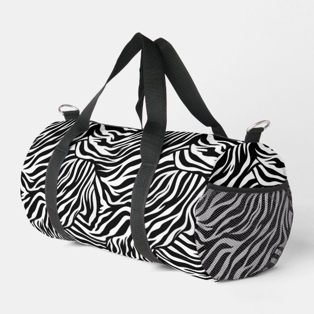De Sport Petite sac double Zebra Imprimer (Coin droit)