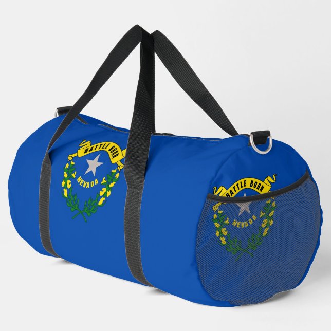 De Sport Print Cut Sac à coudre avec le drapeau du Nevada,  (Coin droit)