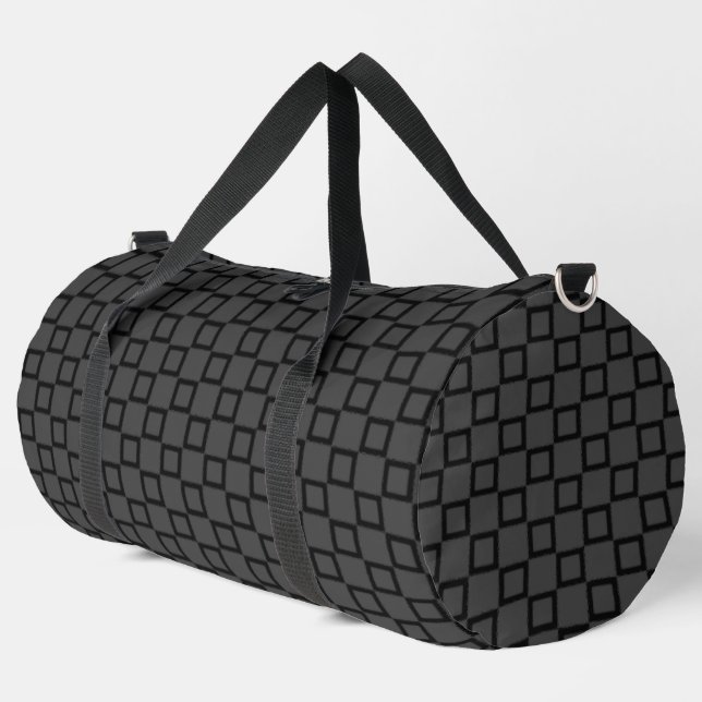 De Sport Print Cut Sac à coudre gris noir design moderne (Coin gauche)