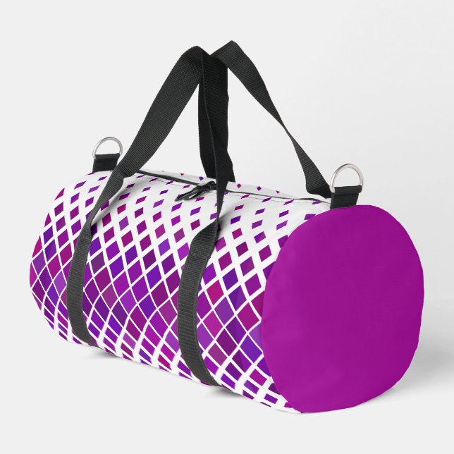 De Sport Purple Magenta Diamonds Design Duffel Sac (Coin gauche)