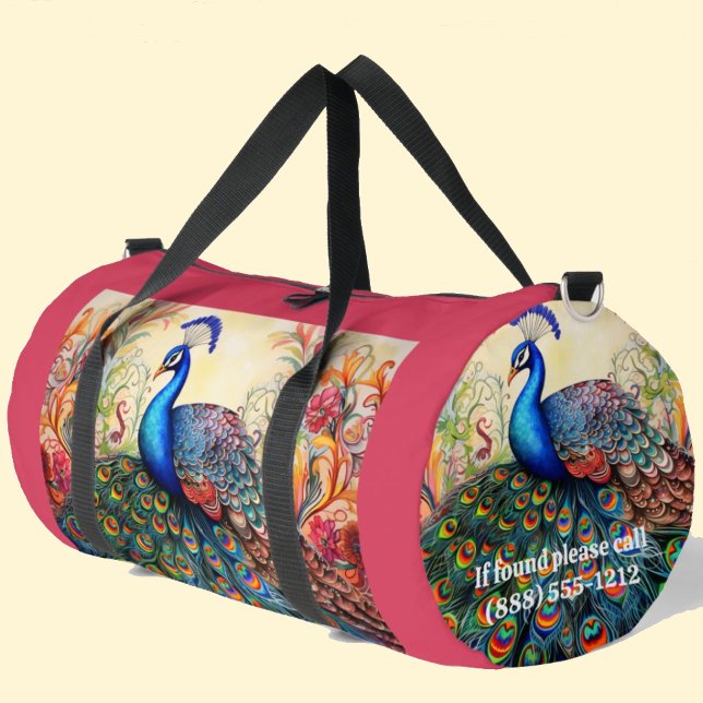 De Sport Rainbow Peacock Grand sac à double (Créateur téléchargé)