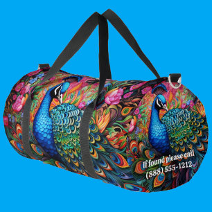 De Sport Rainbow Peacock Grand sac à double