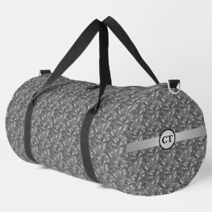 De Sport Sac à double Abstrait Gray Elégant Personnalisé
