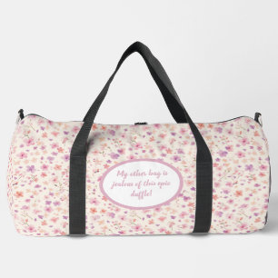 De Sport Sac À Double Modèle Floral Rose Et Violet
